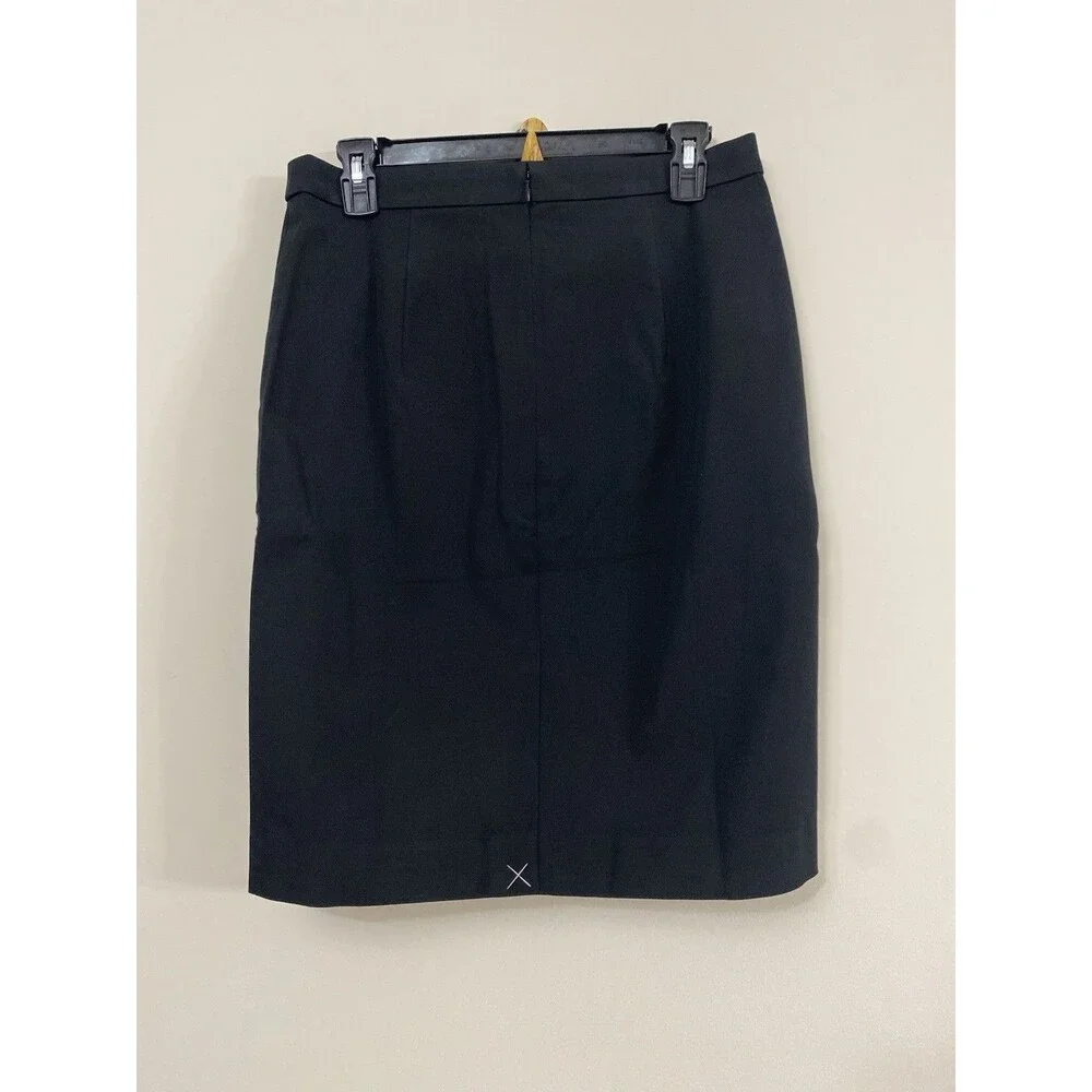 J.Crew Factory  Womens Pencil Skirt In Black NWT Size 6